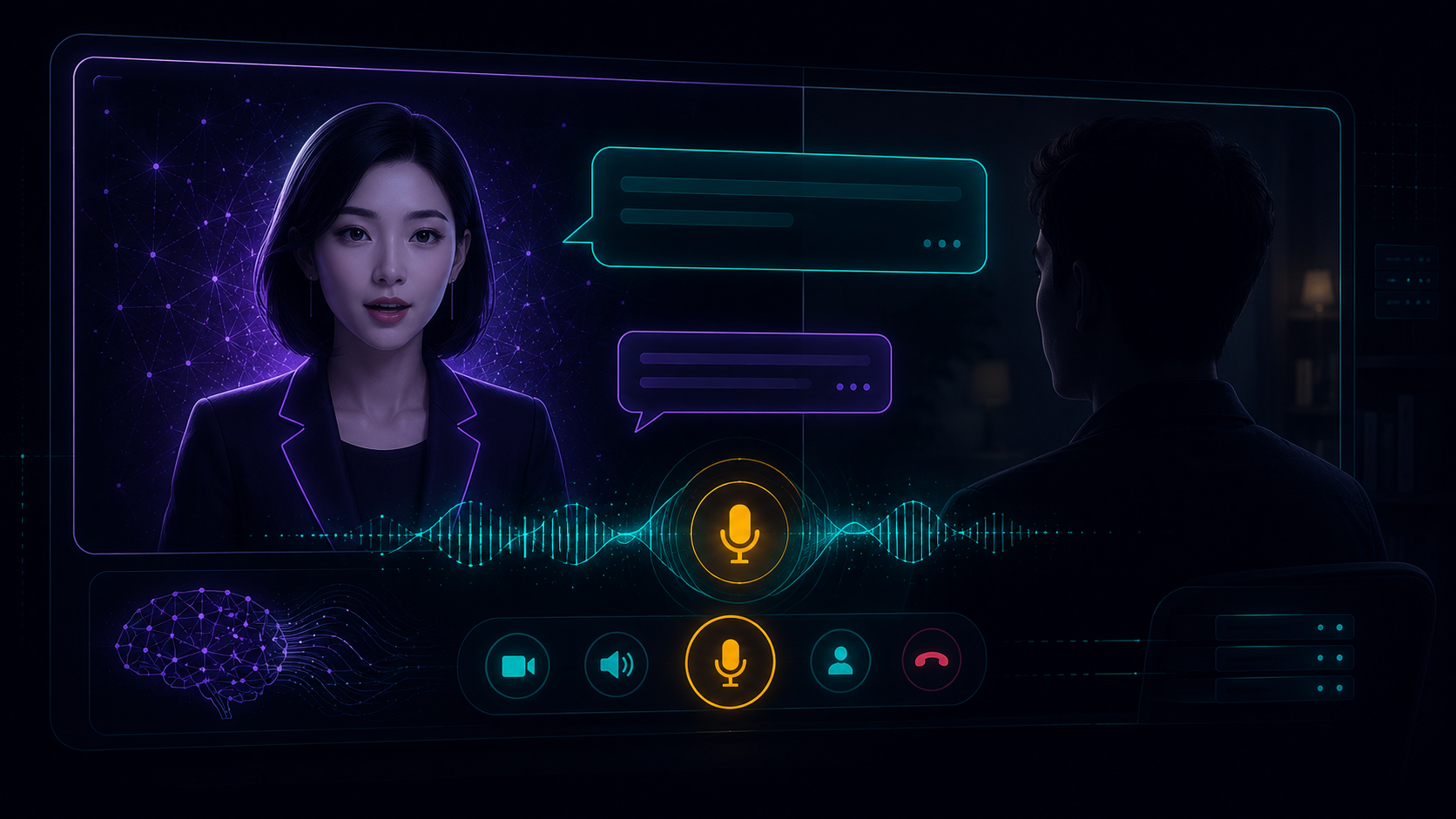 AI Interview Bot — conversational interview assistant with lip-sync